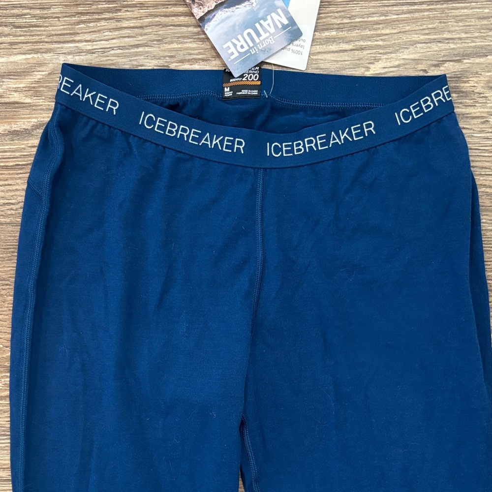 Icebreaker Merino 200 Oasis Thermal Leggings Navy Blue Women's Size Medium NWT - Picture 5 of 9